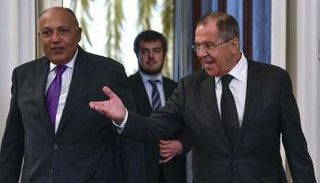 لقاء شكري ولافروف بموسكو