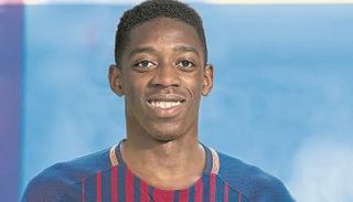برشلونة يتعاقد مع ديمبلي في صفقة تاريخية