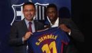 بالفيديو.. برشلونة يقدم ديمبلي رسميا
