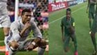 العابد يحتفل بهدفه في الأبيض على طريقة رونالدو