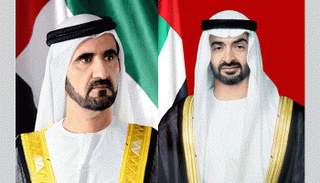 الشيخ محمد بن راشد آل مكتوم والشيخ محمد بن زايد آل نهيان