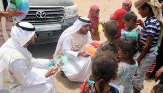 الهلال الأحمر الإماراتي يقدم الأضاحي لأهالي عدن