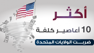 أكثر 10 أعاصير كلفة في أمريكا