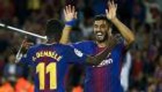 ديمبلي لبى رغبة سواريز في ظهوره الأول مع برشلونة