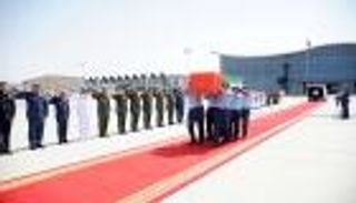 مطار البطين يستقبل جثمان الشهيد الإماراتي ناصر المزروعي