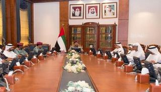 خلال اجتماع اللجنة الأمنية لبطولة آسيا في الإمارات