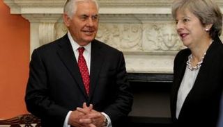 ماي وتيلرسون - رويترز