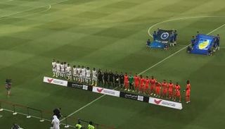 لقطة من مباراة الجزيرة وعجمان