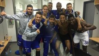 لاعبو شالكه بعد الفوز