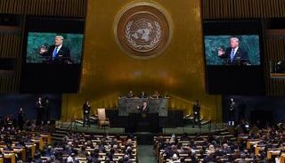 الرئيس الأمريكي ترامب يلقي كلمته أمام الأمم المتحدة