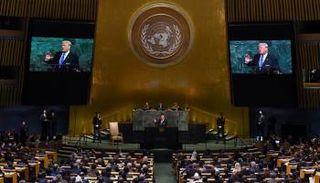 ترامب يلقي كلمته أمام اجتماع الأمم المتحدة