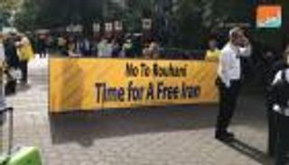 كاميرا "بوابة العين" في مظاهرات ضد إيران بنيويورك