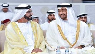 الشيخ محمد بن راشد برفقة الشيخ محمد بن زايد