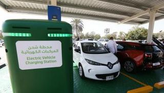 محطة لشحن المركبات الكهربائية في دبي