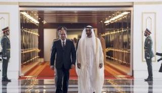 محمد بن زايد يستقبل السيسي