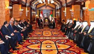 الشيخ محمد بن راشد آل مكتوم والرئيس المصري عبدالفتاح السيسي