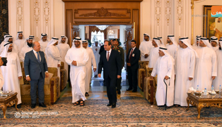 الشيخ محمد بن زايد والرئيس المصري 