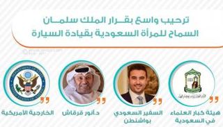 ترحيب واسع بقرار الملك سلمان بالسماح للمرأة السعودية بقيادة السيارة