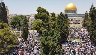 قبة الصخرة المشرّفة في مدينة القدس