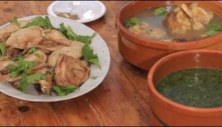 الملوخية بالأرانب