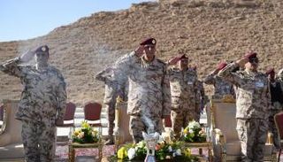 جانب من العروض التدريبية لقوات الأمن الخاصة السعودية
