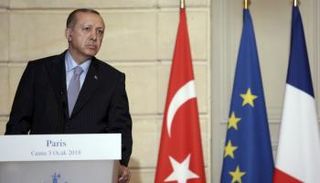 أردوغان في باريس - أ.ف.ب