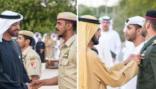 الشيخ محمد بن راشد و الشيخ محمد بن زايد يكرمان أبطال القوات المسلحة