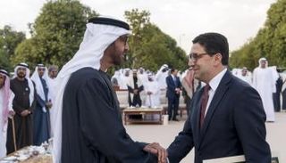 الشيخ محمد بن زايد ووزير الشؤون الخارجية والتعاون الدولي المغربي