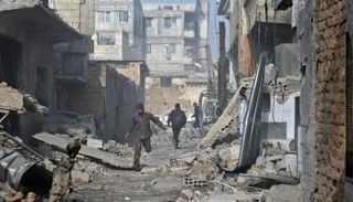 آثار الدمار في الغوطة الشرقية- أرشيفية