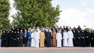 محمد بن راشد ومحمد بن زايد يستقبلان وفدا من شركة 