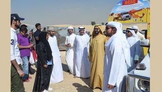 الشيخ محمد بن راشد آل مكتوم خلال الزيارة