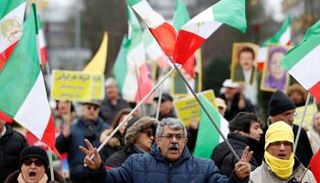 مظاهرات في بروكسل ضد نظام الملالي - رويترز