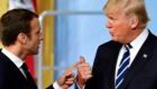 ترامب لماكرون: على إيران وقف أنشطتها التخريبية بالمنطقة