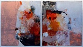 إحدى لوحات معرض ”وحدات الحياة (2) - جينات متوارية”