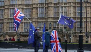 مظاهرات مناهضة للبريكست أمام البرلمان البريطاني- أرشيفية