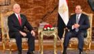 السيسي لنائب ترامب: ندعم إقامة دولة فلسطين وعاصمتها القدس