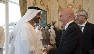 الشيخ محمد بن زايد آل نهيان ووزير الداخلية الإيطالي