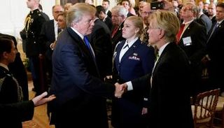 ترامب عقب المؤتمر الصحفي في البيت الأبيض