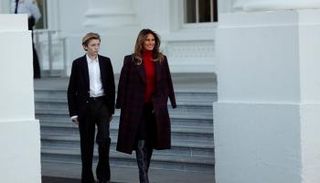 ميلانيا وبارون ترامب