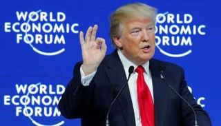 ترامب خلال منتدى دافوس