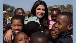 الممثلة الهندية بريانكا شوبرا - سفيرة النوايا الحسنة لدى اليونيسيف