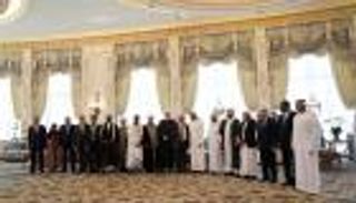 محمد بن زايد يستقبل وفد المجلس العالمي للمجتمعات المسلمة