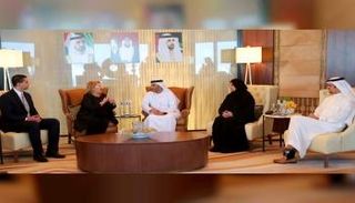 ماري لويز كوليرو بريكا رئيسة جمهورية مالطا لدى زيارتها غرفة دبي