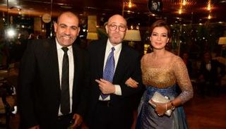 منال سلامة والمخرج عادل أديب ومحسن منصور