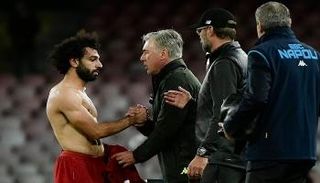 كارلو أنشيلوتي ومحمد صلاح