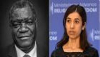فوز الإيزيدية نادية مراد والكونغولي دنيس موكويجي بـ"نوبل للسلام"