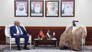 محمد بن أحمد البواردي ووزير الدفاع الأنجولي