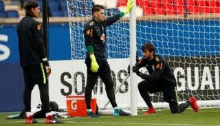 إيدرسون وأليسون في تدريبات البرازيل