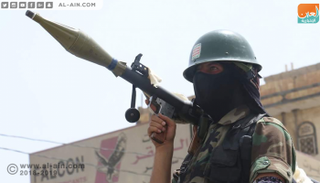 عنصر من مليشيا الحوثي الانقلابية