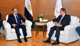 السيسي والرئيس القبرصي نيكوس أنستاسيادس